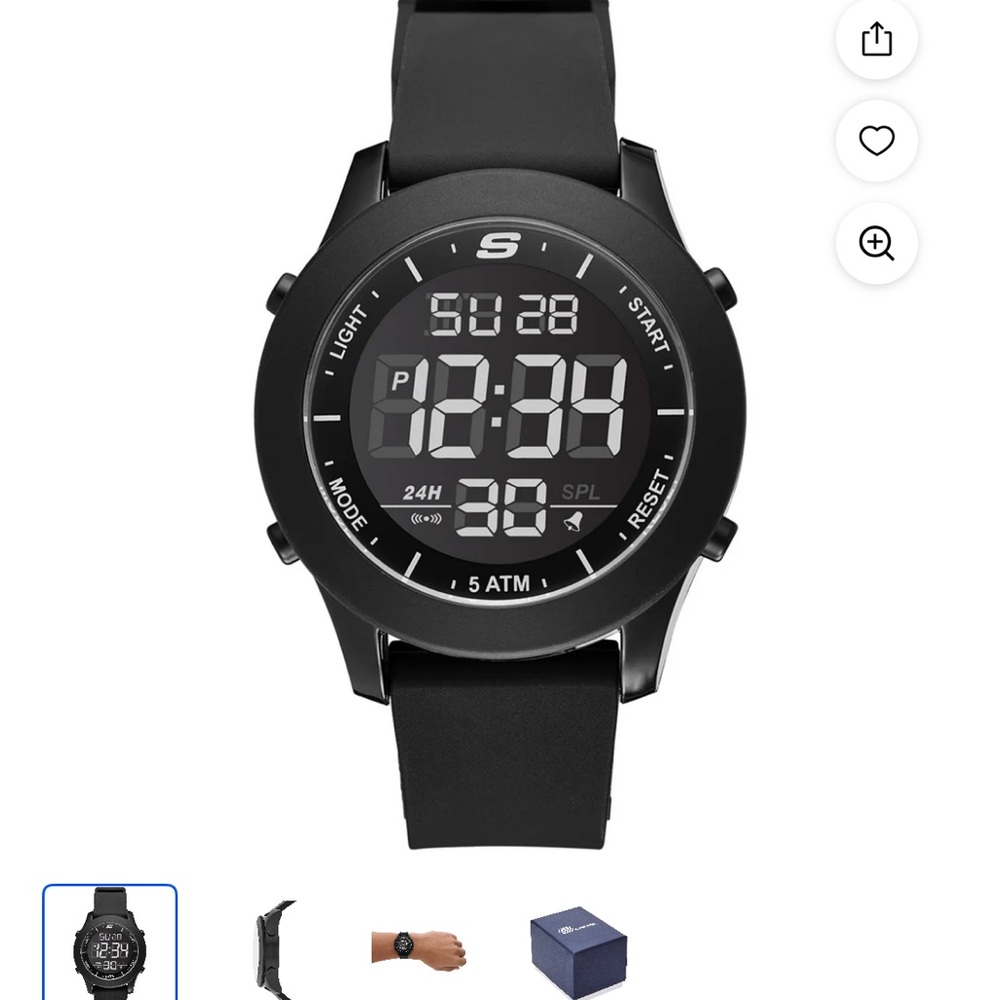 SKETCHERS Black Digital Sports Watch